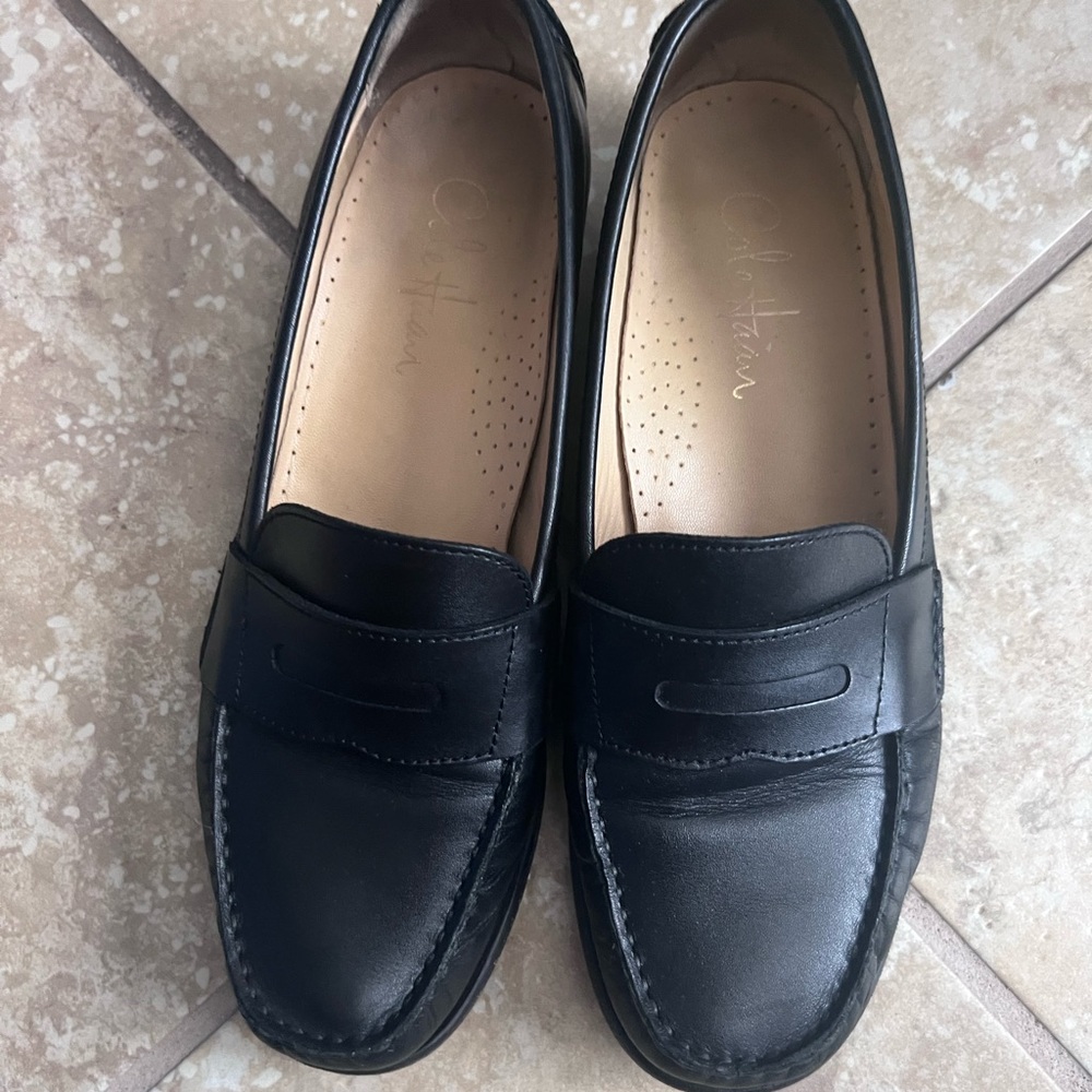 Coke Haan black loafers